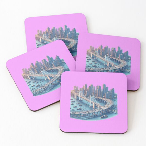 Item preview, Gwangandaegyo Bridge Connecting Haeundae and Gwangan-dong, Busan,  designed and sold by PaintMeWorld.