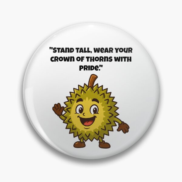 Item preview, Durian Character - A Spiky, Friendly Fruit with a Smile designed and sold by Latitude 1°N.
