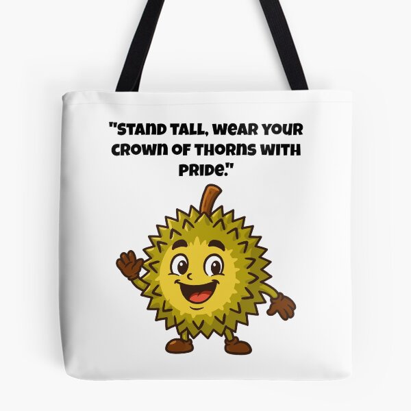 Item preview, Durian Character - A Spiky, Friendly Fruit with a Smile designed and sold by Latitude 1°N.