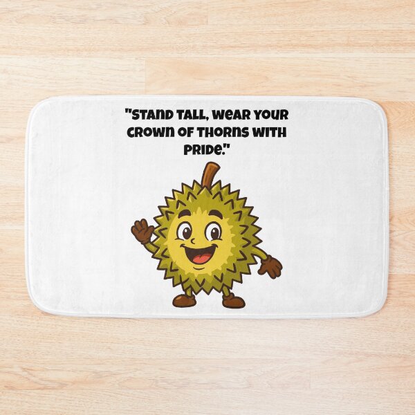 Item preview, Durian Character - A Spiky, Friendly Fruit with a Smile designed and sold by Latitude 1°N.