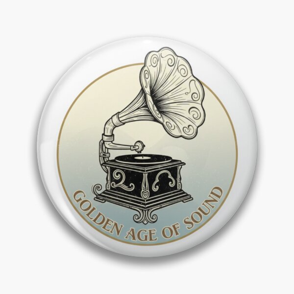 Item preview, Vintage Gramophone Golden Sound Era Art designed and sold by PrintBreeze.