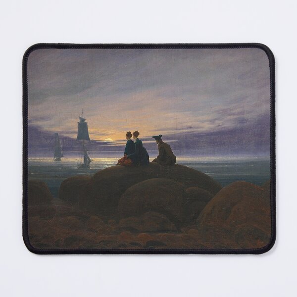 Item preview, Moonrise over the Sea — Caspar David Friedrich (1821) designed and sold by Art Outlaws.