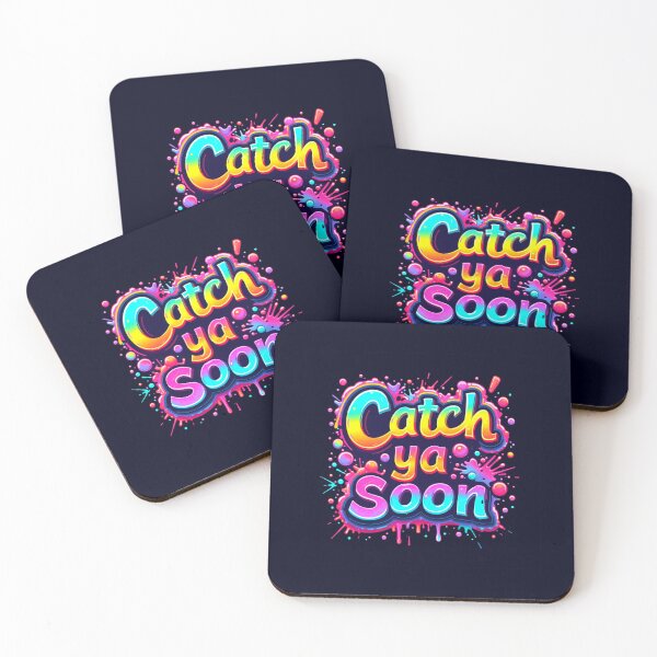 Artikelvorschau, Catch Ya Soon Buntes Graffiti-Typografie-Design entworfen und verkauft von Lulunza.
