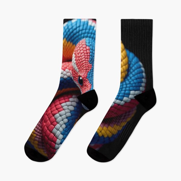 Item preview, Vibrant Multicolored Snake Art designed and sold by ThreadLineMe.