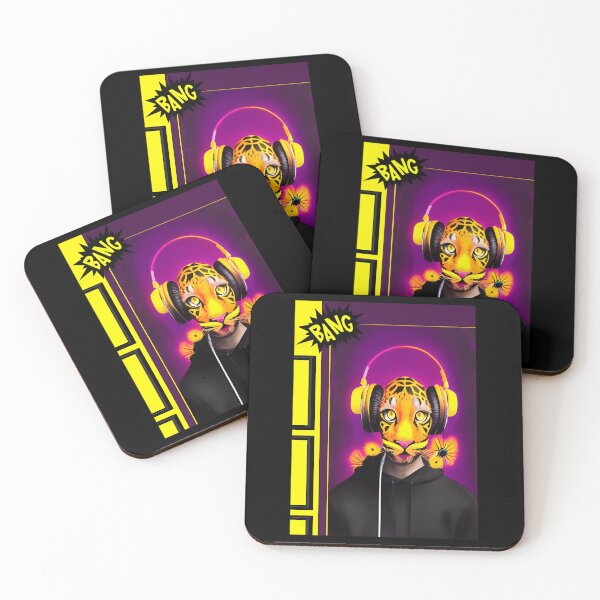 Item preview, Pop Design - Tiger With Music Helmets designed and sold by thorleygradenvs.