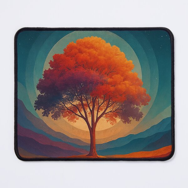 Item preview, Cosmic Autumn Tree – Dreamscape Landscape Art designed and sold by SnapLabDesigns.