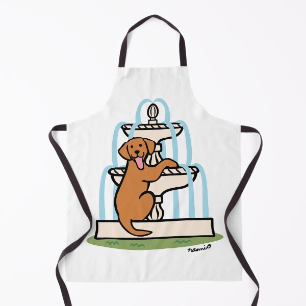 Item preview, Fox Red Lab and Cool Fountain designed and sold by HappyLabradors.