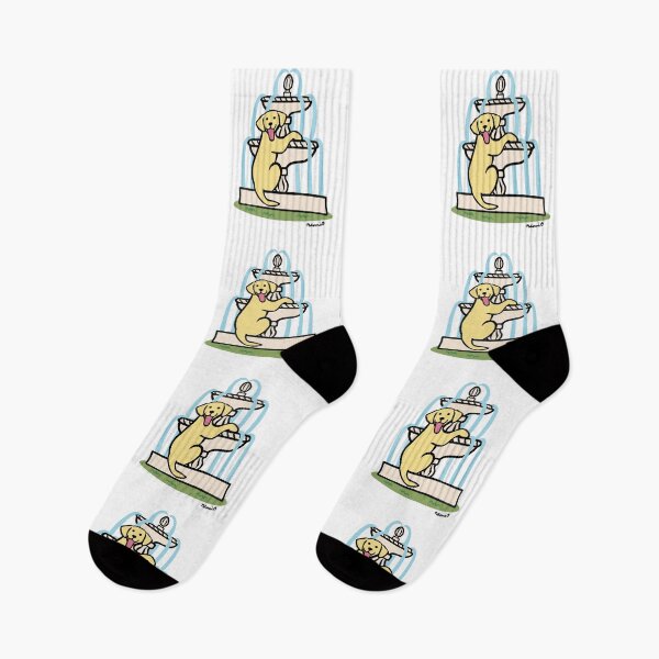 Item preview, Yellow Lab and Cool Fountain designed and sold by HappyLabradors.