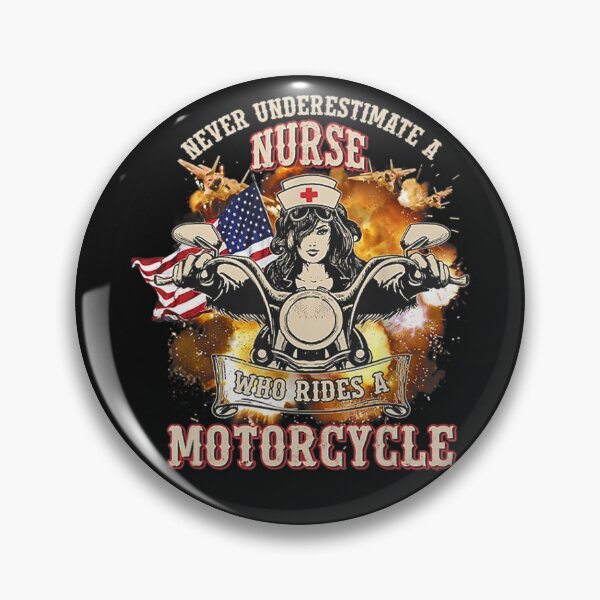 Item preview, Never Underestimate Nurse Who Rides A Motorcycle designed and sold by HilpertChelsey.