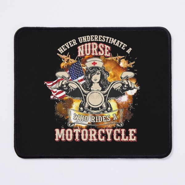 Item preview, Never Underestimate Nurse Who Rides A Motorcycle designed and sold by HilpertChelsey.