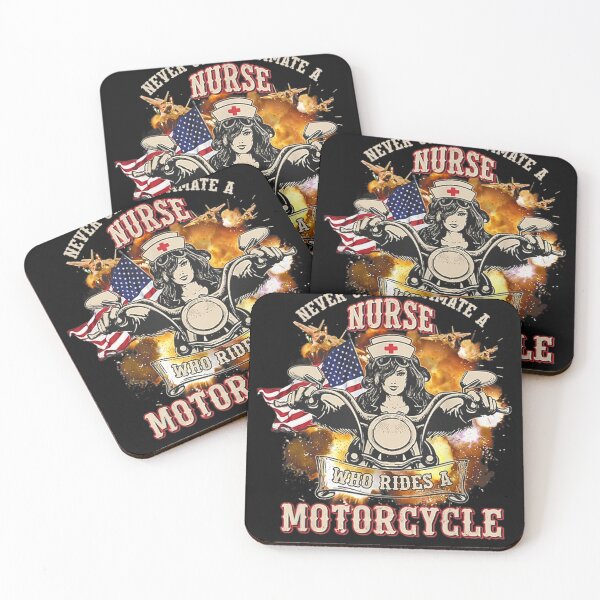 Item preview, Never Underestimate Nurse Who Rides A Motorcycle designed and sold by HilpertChelsey.