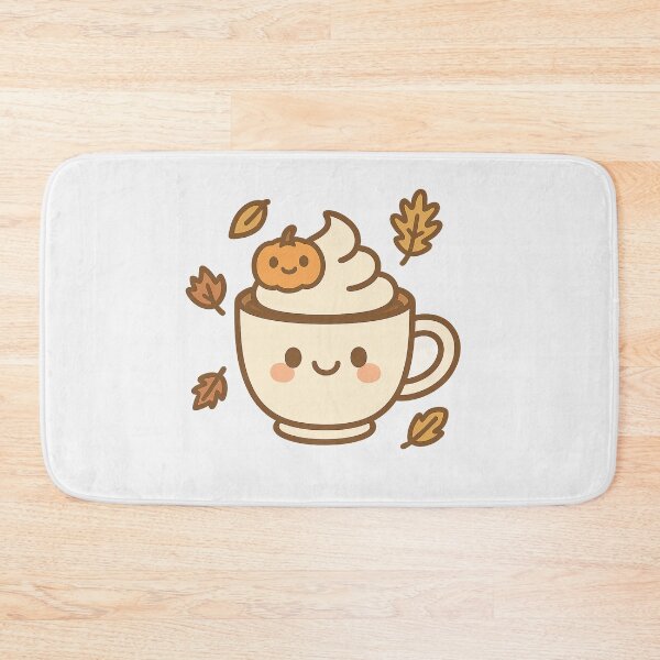 Item preview, Kawaii Pumpkin Spice Coffee – Cozy Autumn Cup designed and sold by Bratak.