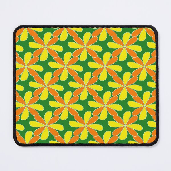 Item preview, Floral fabric pattern design with lines and patterns designed and sold by Toyney.