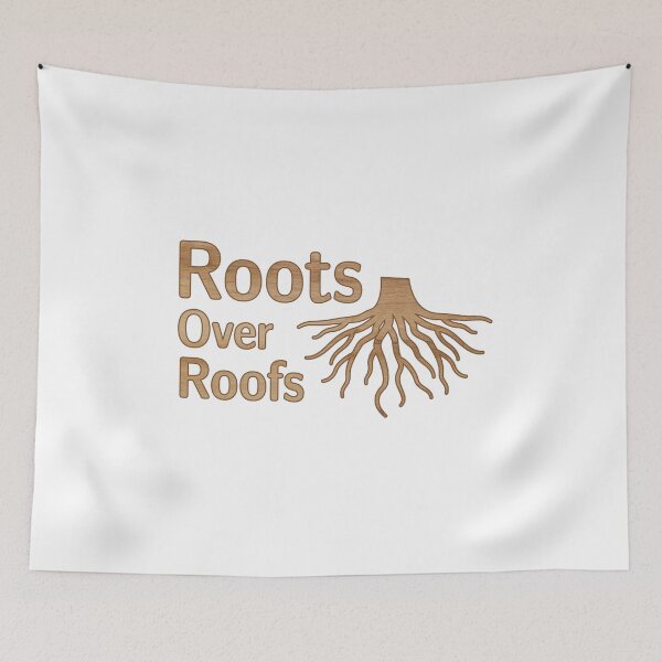 Item preview, Roots over Roofs | Strong Rustic Wooden  designed and sold by ArcticPastel.