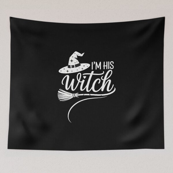Item preview, Im Her Boo Ghost Im His Witch Broomstick Halloween designed and sold by DeadlockCrew.