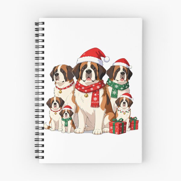 Item preview, Saint Bernard Merry Christmas designed and sold by forget45studio.