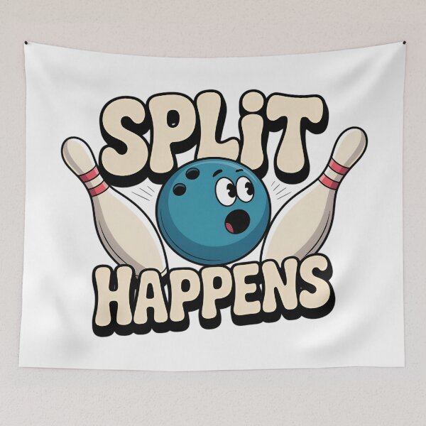 Item preview, Bowling Player Split Happens Funny Streak designed and sold by Blok45.