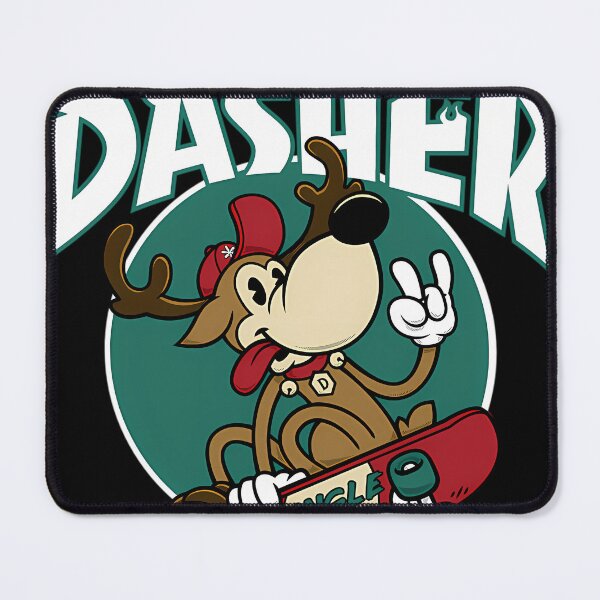 Item preview, Dasher - Skateboarding Reindeer - Funny Xmas Cartoon designed and sold by LLMFashionista.
