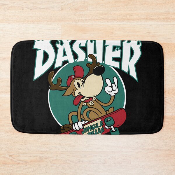 Item preview, Dasher - Skateboarding Reindeer - Funny Xmas Cartoon designed and sold by LLMFashionista.