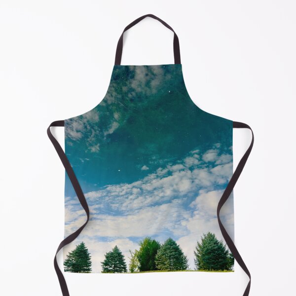 Item preview, Enigmatic Landscape with Spruces and Sky designed and sold by NatureVibesHere.