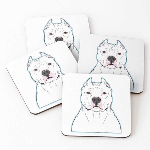 Item preview, Dogo argentino simple illustration design designed and sold by Brainstorming99.