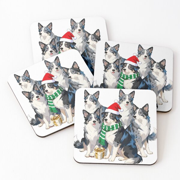 Item preview, Australian Shepherd Merry Christmas designed and sold by forget45studio.