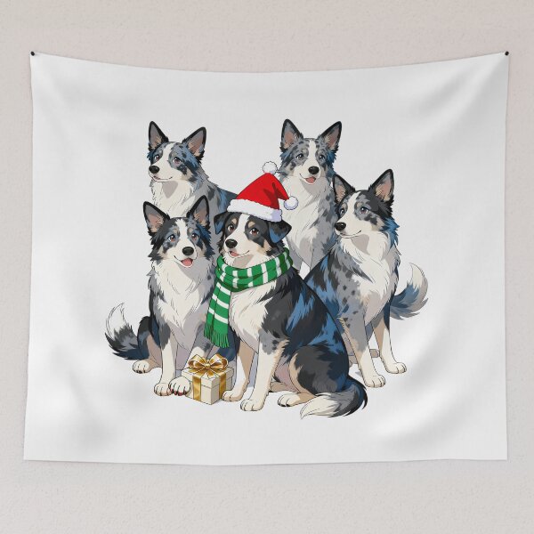 Item preview, Australian Shepherd Merry Christmas designed and sold by forget45studio.