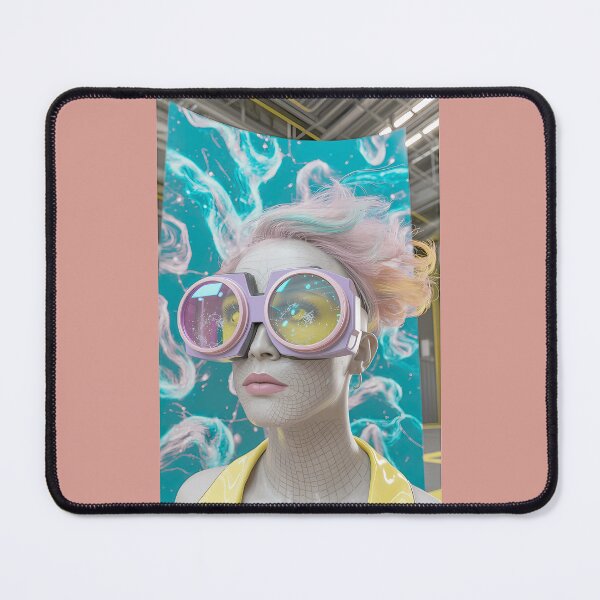 Item preview, Futuristic Goggles  Cyberpunk Portrait Art designed and sold by Emily Parker.