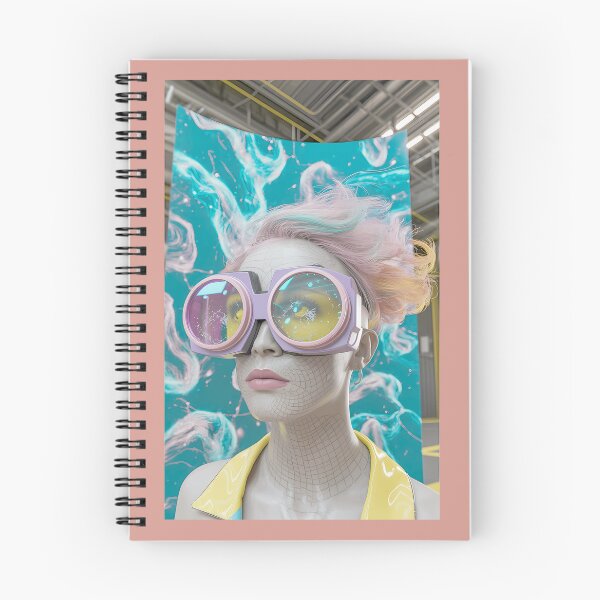 Item preview, Futuristic Goggles  Cyberpunk Portrait Art designed and sold by Emily Parker.
