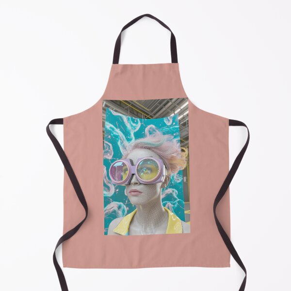 Item preview, Futuristic Goggles Cyberpunk Portrait Art designed and sold by Emily Parker.