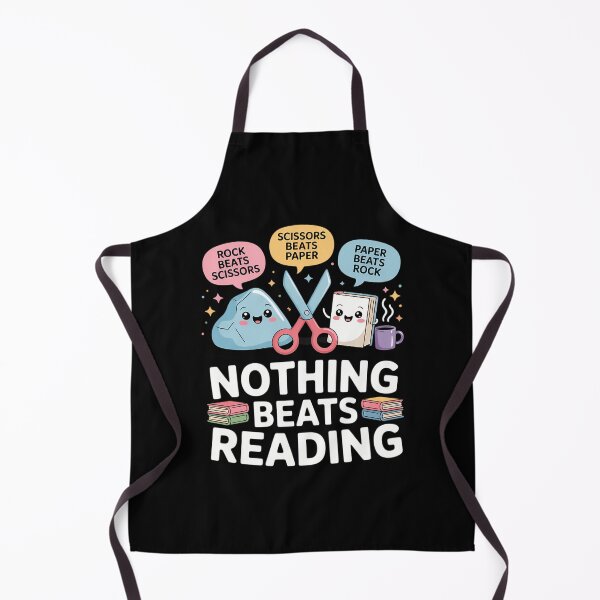 Item preview, Nothing Beats Reading Rock Paper Scissors Funny Bookworm designed and sold by DeadlockCrew.