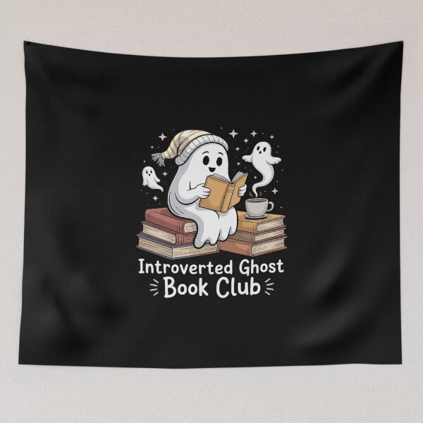 Item preview, Phantom Pages Book Stack Introverted Ghost Book Club designed and sold by DeadlockCrew.