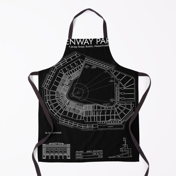 Item preview, Fenway Park (Vertical - White Stencil - No Background) designed and sold by ZootsLuxury.