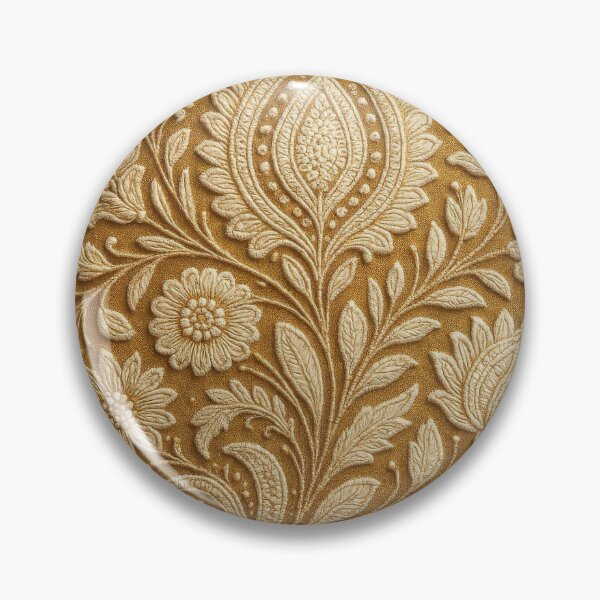 Item preview, Chikankari Floral Ornament - Indian Embroidery designed and sold by Le Pédagogue.