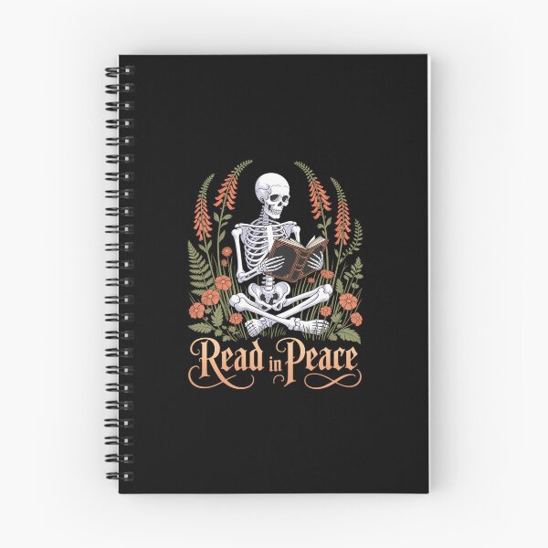 Item preview, Read In Peace Skeleton Reading Book Halloween Bookish designed and sold by DeadlockCrew.