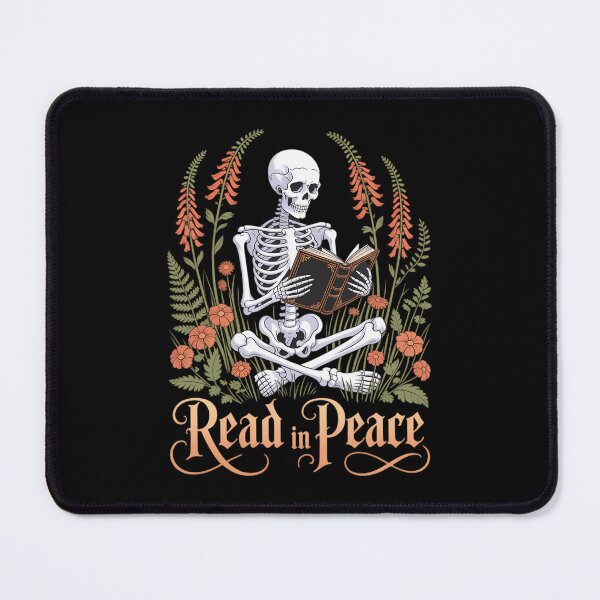 Item preview, Read In Peace Skeleton Reading Book Halloween Bookish designed and sold by DeadlockCrew.
