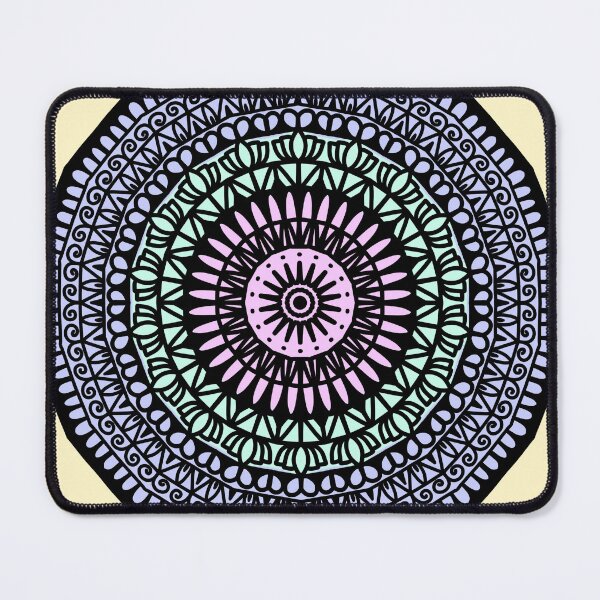 Item preview, Spiritual watercolor pastel colorful indian mandala designed and sold by DivineMandala.