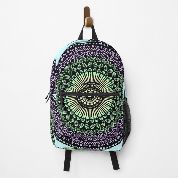 Item preview, Blue Colorful watercolor pastel Mandala Flower Indian Zen Geometric Design designed and sold by DivineMandala.
