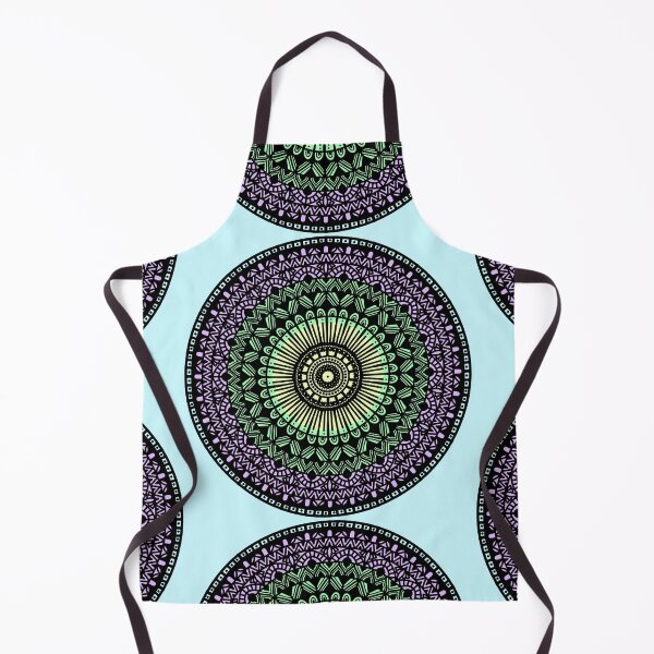 Artikelvorschau, Blaue bunte Aquarell Pastell Mandala Blume indischen Zen geometrischen Design entworfen und verkauft von DivineMandala.