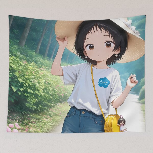 Item preview, Shizuka Kuze Takopi Original Sin Anime Girl Waifu Summer Hat designed and sold by HumbertoValveno.