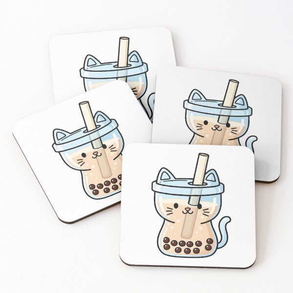 Item preview, Cute Kawaii Cat Bubble Tea designed and sold by istoriadesign.