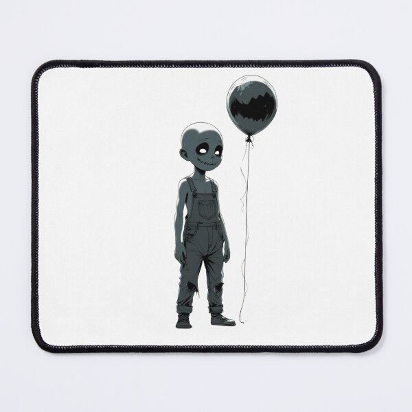 Item preview, Gloomy boy with dark Halloween balloon designed and sold by StormArte.