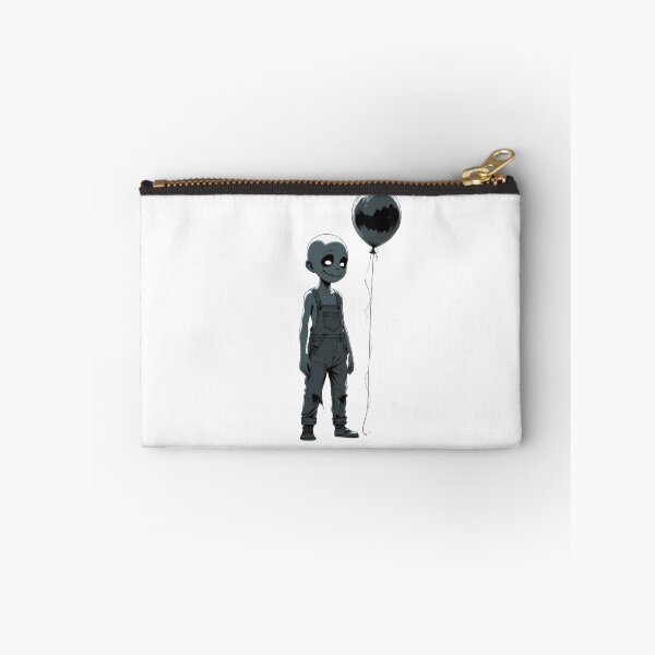 Item preview, Gloomy boy with dark Halloween balloon designed and sold by StormArte.