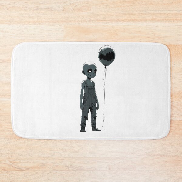 Item preview, Gloomy boy with dark Halloween balloon designed and sold by StormArte.