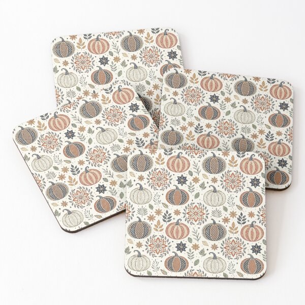 Item preview, Geometric Pumpkins & Nordic Leaves | Nightshade Nordic Halloween designed and sold by Shuga-Design.