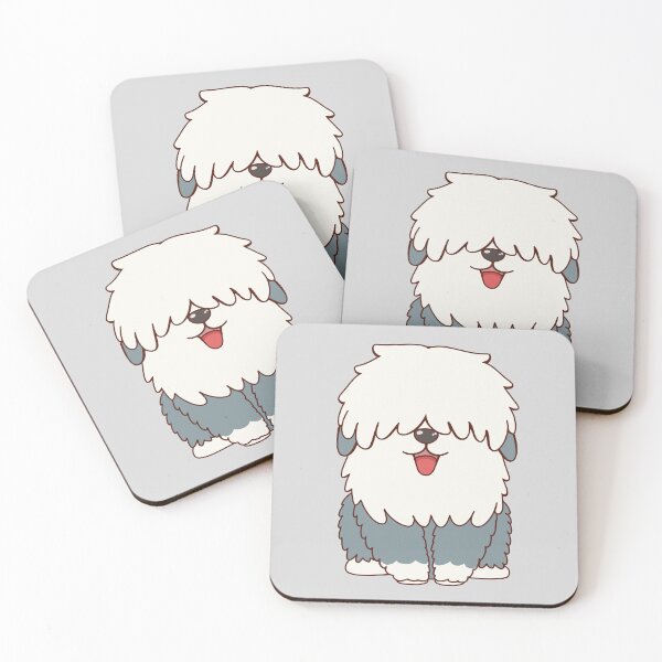 Item preview, Cute Dog Old English Sheepdog Puppy Smiling designed and sold by thecooltable.