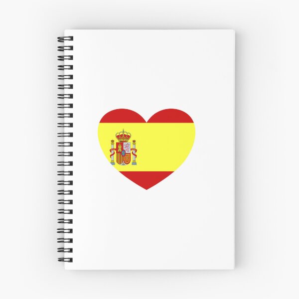 Artikelvorschau, Spanien Flagge Herz entworfen und verkauft von Inspirationmotivation.