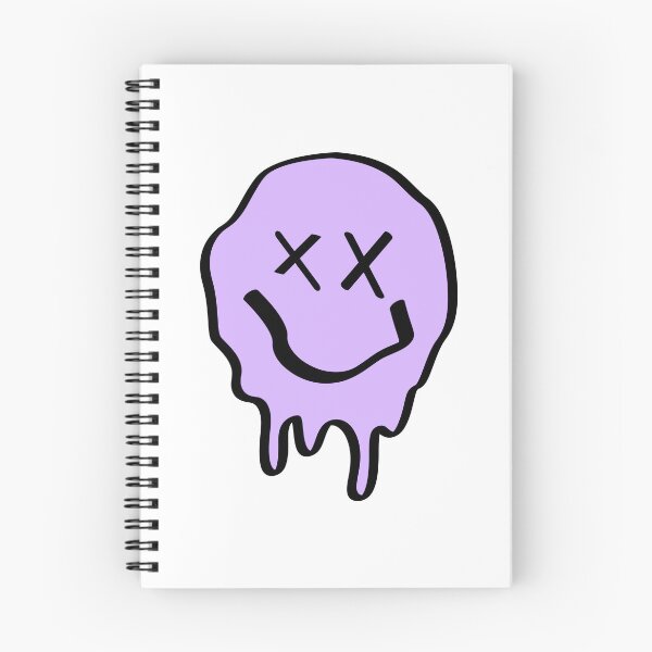 Item preview, Funny Purple Crossed Eyes Drippy Smiley Face Melting designed and sold by thecooltable.