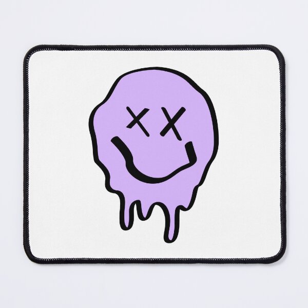 Item preview, Funny Purple Crossed Eyes Drippy Smiley Face Melting designed and sold by thecooltable.