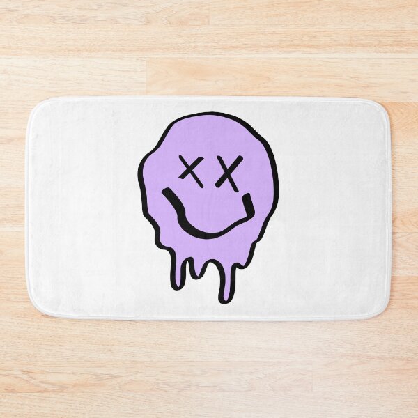Item preview, Funny Purple Crossed Eyes Drippy Smiley Face Melting designed and sold by thecooltable.